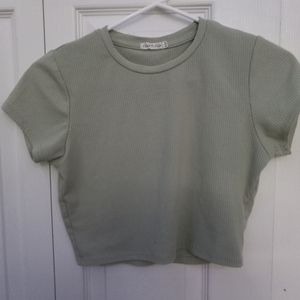 Green Cropped top
